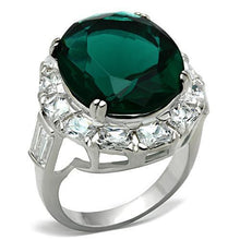 SS007 - 925 Sterling Silver Ring Silver Women Synthetic Blue Zircon
