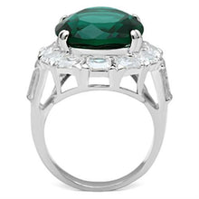 SS007 - 925 Sterling Silver Ring Silver Women Synthetic Blue Zircon