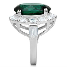 SS007 - 925 Sterling Silver Ring Silver Women Synthetic Blue Zircon