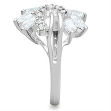 SS018 - 925 Sterling Silver Ring Silver Women AAA Grade CZ Clear