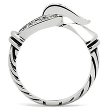 SS050 - 925 Sterling Silver Ring Silver Women AAA Grade CZ Clear