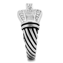 SS050 - 925 Sterling Silver Ring Silver Women AAA Grade CZ Clear