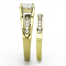 TK0W384 - Stainless Steel Ring IP Gold(Ion Plating) Women AAA Grade CZ Clear