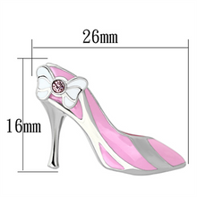 TK1129 - Stainless Steel Earrings High polished (no plating) Women Top Grade Crystal Rose