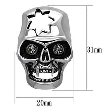 TK1130 - Stainless Steel Earrings High polished (no plating) Women Top Grade Crystal Black Diamond