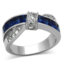 TK1222 - Stainless Steel Ring High polished (no plating) Women Synthetic Montana