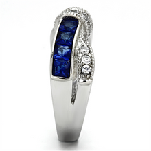TK1222 - Stainless Steel Ring High polished (no plating) Women Synthetic Montana