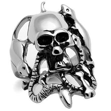 TK1315 - Stainless Steel Ring High polished (no plating) Men Epoxy Jet