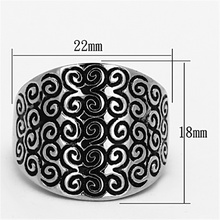 TK1329 - Stainless Steel Ring High polished (no plating) Women No Stone No Stone