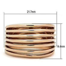 TK1414 - Stainless Steel Ring IP Rose Gold(Ion Plating) Women No Stone No Stone