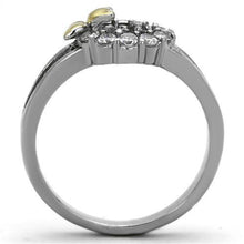 TK1434 - Stainless Steel Ring Two-Tone IP Gold (Ion Plating) Women AAA Grade CZ Clear