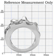 TK146 - Stainless Steel Ring High polished (no plating) Women No Stone No Stone
