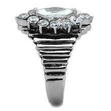 TK1517 - Stainless Steel Ring High polished (no plating) Women AAA Grade CZ Clear
