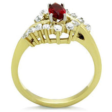 TK1569 - Stainless Steel Ring Two-Tone IP Gold (Ion Plating) Women Synthetic Siam