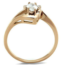 TK1590 - Stainless Steel Ring IP Rose Gold(Ion Plating) Women AAA Grade CZ Clear