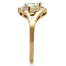 TK1590 - Stainless Steel Ring IP Rose Gold(Ion Plating) Women AAA Grade CZ Clear