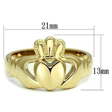 TK160G - Stainless Steel Ring IP Gold(Ion Plating) Women No Stone No Stone