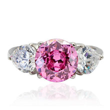 TK164 - Stainless Steel Ring High polished (no plating) Women AAA Grade CZ Rose