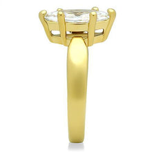 TK1673 - Stainless Steel Ring IP Gold(Ion Plating) Women AAA Grade CZ Clear