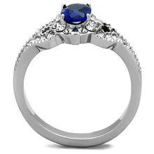 TK1765 - Stainless Steel Ring High polished (no plating) Women Synthetic Montana
