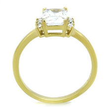 TK1876 - Stainless Steel Ring IP Gold(Ion Plating) Women AAA Grade CZ Clear