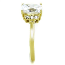 TK1876 - Stainless Steel Ring IP Gold(Ion Plating) Women AAA Grade CZ Clear