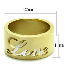 TK1878 - Stainless Steel Ring IP Gold(Ion Plating) Women No Stone No Stone