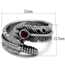 TK1967 - Stainless Steel Ring High polished (no plating) Men Top Grade Crystal Siam