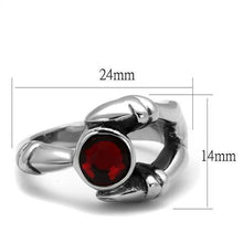 TK1970 - Stainless Steel Ring High polished (no plating) Men Top Grade Crystal Siam