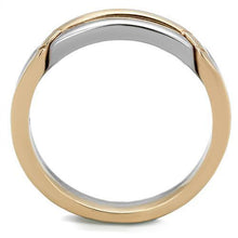 TK2031 - Stainless Steel Ring Two-Tone IP Rose Gold Women No Stone No Stone