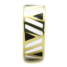 TK2037 - Stainless Steel Ring IP Gold(Ion Plating) Women Epoxy Multi Color