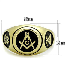 TK2050 - Stainless Steel Ring IP Gold(Ion Plating) Men No Stone No Stone