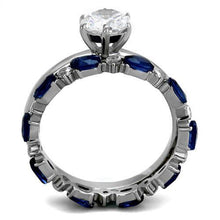 TK2175 - Stainless Steel Ring High polished (no plating) Women AAA Grade CZ Clear