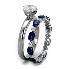 TK2175 - Stainless Steel Ring High polished (no plating) Women AAA Grade CZ Clear