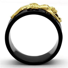 TK2240 - Stainless Steel Ring IP Gold+ IP Black (Ion Plating) Men No Stone No Stone