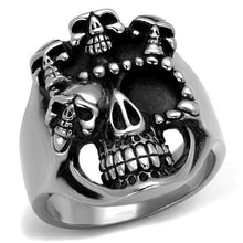 TK2329 - Stainless Steel Ring High polished (no plating) Men Epoxy Jet