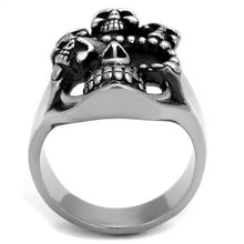 TK2329 - Stainless Steel Ring High polished (no plating) Men Epoxy Jet