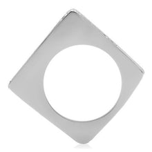 TK232 - Stainless Steel Ring High polished (no plating) Women Top Grade Crystal Clear