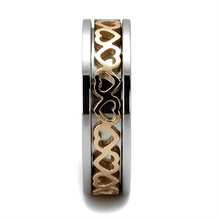 TK2398 - Stainless Steel Ring Two-Tone IP Rose Gold Women No Stone No Stone