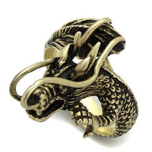 TK2444 - Stainless Steel Ring IP Antique Copper Men Epoxy Jet