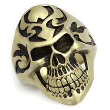 TK2448 - Stainless Steel Ring IP Antique Copper Men Epoxy Jet