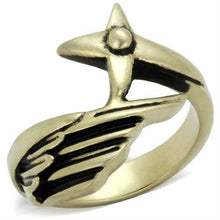 TK2470 - Stainless Steel Ring IP Antique Copper Men Epoxy Jet