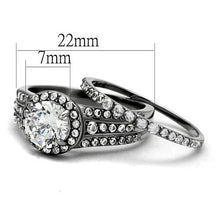 TK2476 - Stainless Steel Ring High polished (no plating) Women AAA Grade CZ Clear