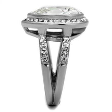 TK2504 - Stainless Steel Ring High polished (no plating) Women Top Grade Crystal Clear