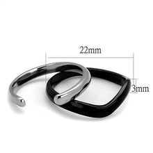 TK2618 - Stainless Steel Ring Two-Tone IP Black (Ion Plating) Women No Stone No Stone