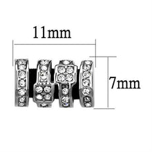 TK2849 - Stainless Steel Earrings High polished (no plating) Women Top Grade Crystal Clear