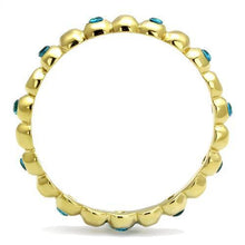 TK3086 - Stainless Steel Ring IP Gold(Ion Plating) Women Synthetic Montana