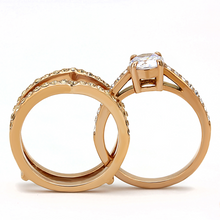 TK3264 - Stainless Steel Ring IP Rose Gold(Ion Plating) Women AAA Grade CZ Clear