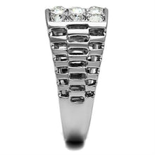 TK360 - Stainless Steel Ring High polished (no plating) Men Top Grade Crystal Clear
