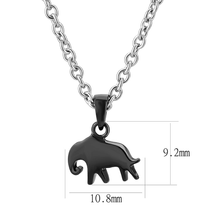 TK3666 - Stainless Steel Chain Pendant Two-Tone IP Black (Ion Plating) Women No Stone No Stone